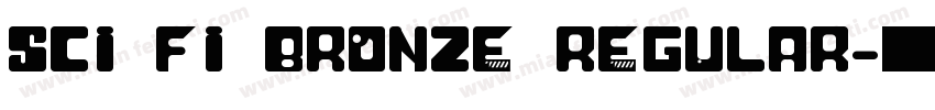 Sci Fi Bronze Regular字体转换